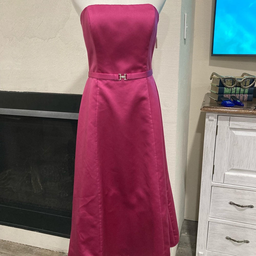 Michaelangelo strapless pink dress size 4